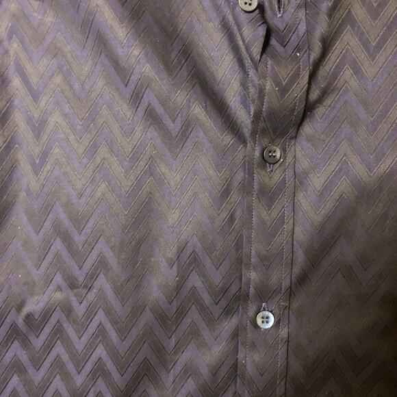 Ted Baker London Men's Navy Button Down Sz 5 - Picture 3 of 7